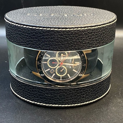 Sector 230 Chronograph watch like new, black and rose gold