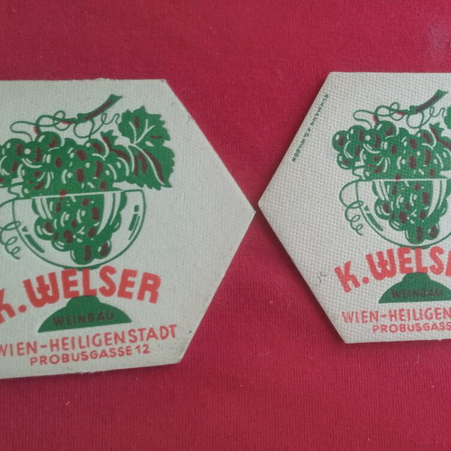 Vintage K. Welser Collectible Coasters, Like New