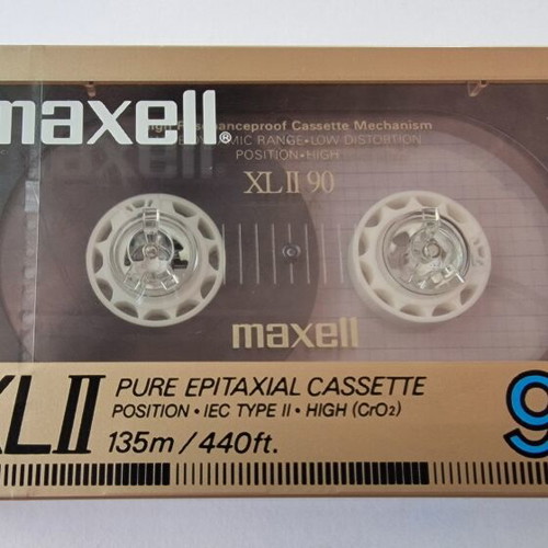 Maxell XL II 90 VS III Type II blank cassette tape new sealed