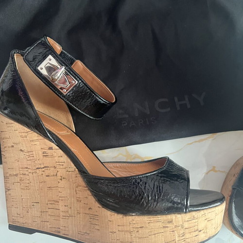 Givenchy platform sandals, black