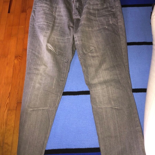Men's denim pants used, light gray, size 33