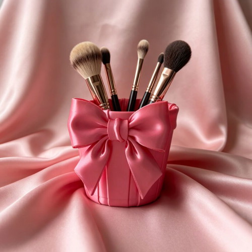 Bowknot Makeup Brush Holder 3D Printed Custom Order