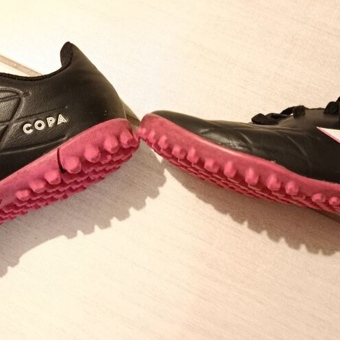 Adidas Copa football shoes used, size 36, black with pink sole