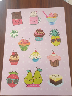 Stickers new, box only