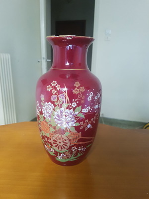 Ανθοδοχείο αντίκα μεταχειρισμένο, 1940-1950 με μικρό πρόβλημα στο χείλος