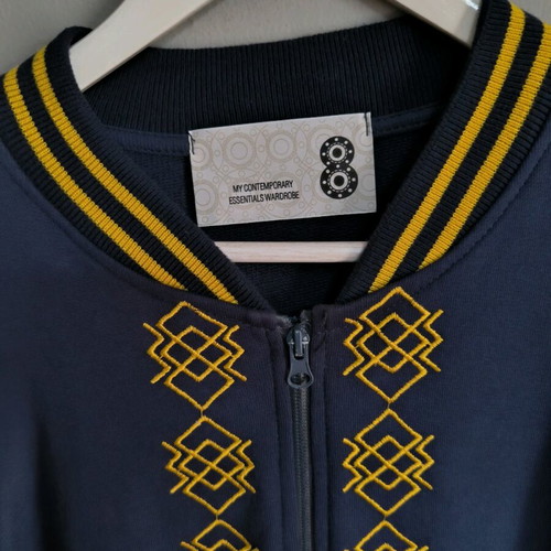 8 by YOOX cardigan blue and yellow like new, size XL