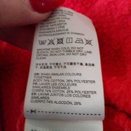 Superdry cropped sweatshirt like new, size large, red