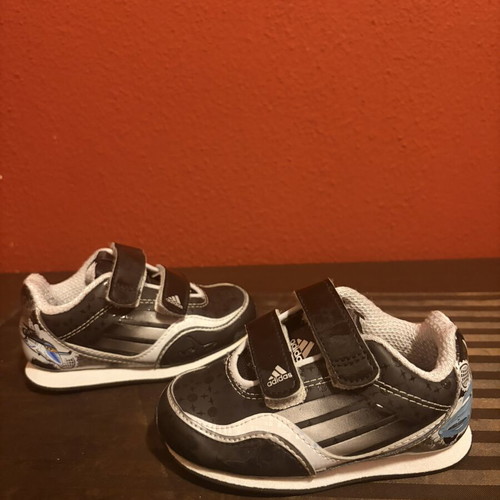 Kids Shoes pack of 3, Adidas McQueen Ortholite and leather, size 22, like new