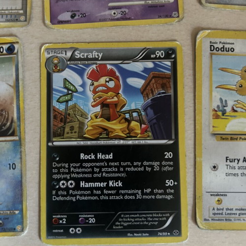 Pokemon cards used, set of 8