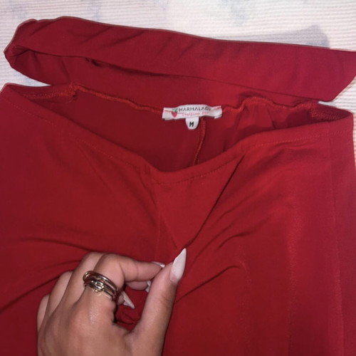 Marmalady red skirt and crop top set like new, size M