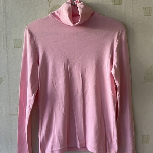 A-Style Pink Polo Shirt 100% Cotton Size L New
