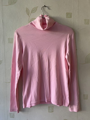 A-Style Pink Polo Shirt 100% Cotton Size L New