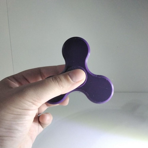 Fidget Spinner new, dark purple, 3D printed