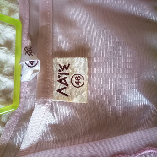 Satin nightdress and maxi robe set, pink, size 46, like new