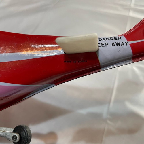 Firefighting helicopter used tin toy Korean made