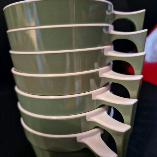 Olympic Airways coffee cups set of 5, like new, collectible