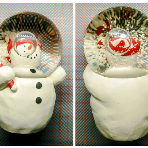Hallmark snowman snowglobe like new