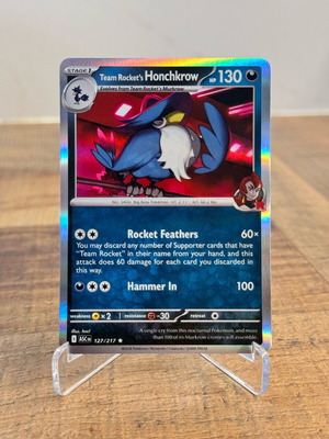 Pokemon Card Team Rocket's Honchkrow Ascended Heroes Near Mint Holo like new