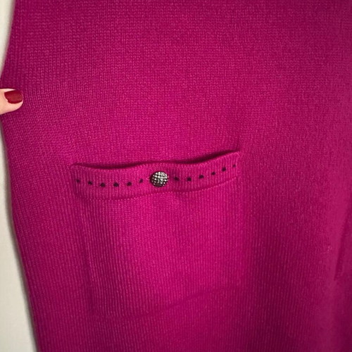 Chanel dress authentic like new, fuchsia, size M