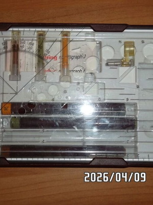 Rotring College Set with 3 New Rapidograph Pens 0.2 0.3 0.5