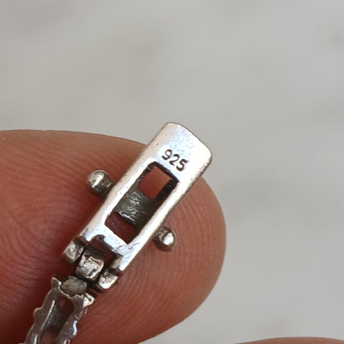 925 silver bracelet 18 cm with zirconia