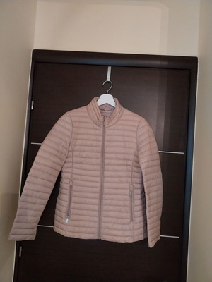 Women's short jacket like new, pink, with down, size S
