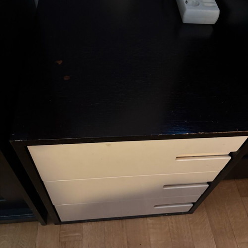 Solid wood drawer chest used, heavy construction
