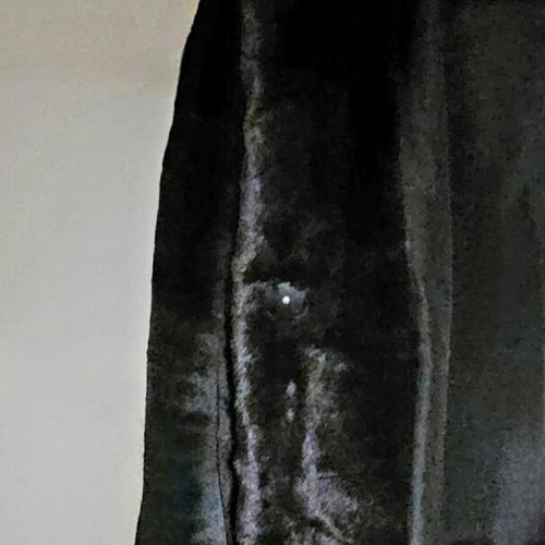 Zara black eco fur like new, size L