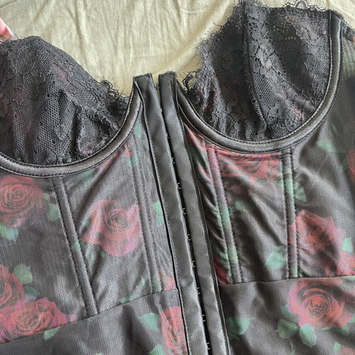 Dollskill Edgy Dress with Roses, Size Small