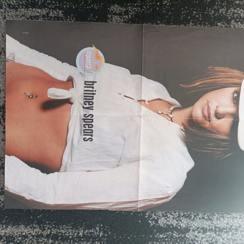 Double-sided poster Britney Spears, Shakira, Michalis Hatzigiannis like new