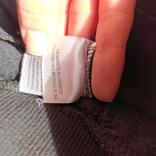 Fleece sportswear black like new, size 128 cm
