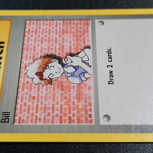 Pokémon Bill Base Set 2 card used, common 118/130, 2000