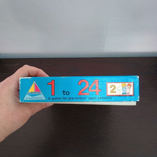 Vintage D. Desyllas educational games used, play and learn from 1 to 24