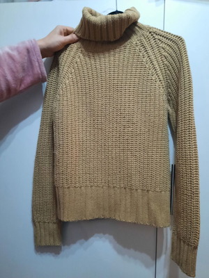 ZARA Women's Shirt Gold Like New Size M