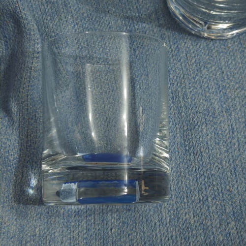 Glass whiskey glasses set of 6 new