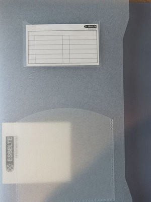 Folder with sleeves new, set of 3 pieces