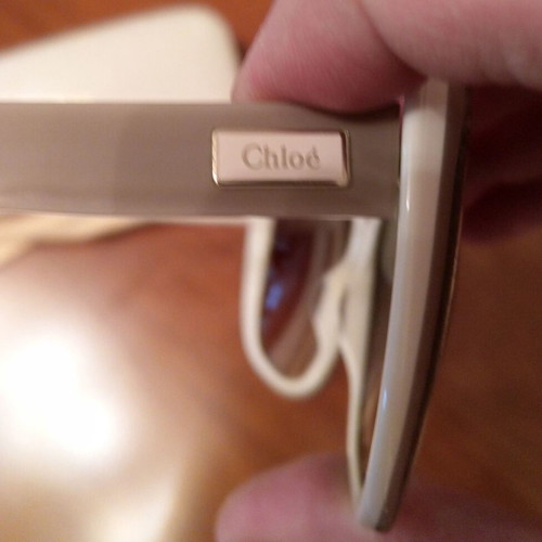 Chloe sunglasses like new, beige sugar color, UV filter