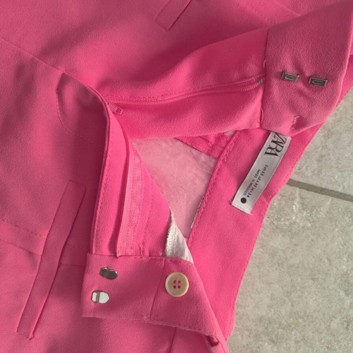 Zara fuchsia high-waist shorts, size XS