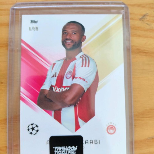 Topps Total Football Ayoub El Kaabi Olympiacos card like new, numbered 8/99