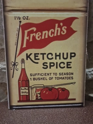 French's Ketchup wooden decorative sign like new, 13×18 cm