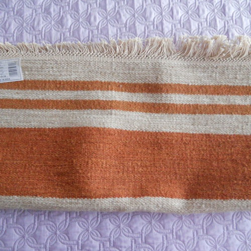Wool Dhurry rug from India new, 1.70 x 0.80 m