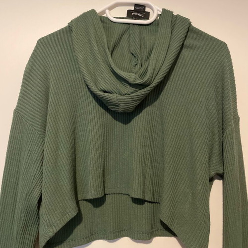Pull & Bear green hoodie sweatshirt like new, size S
