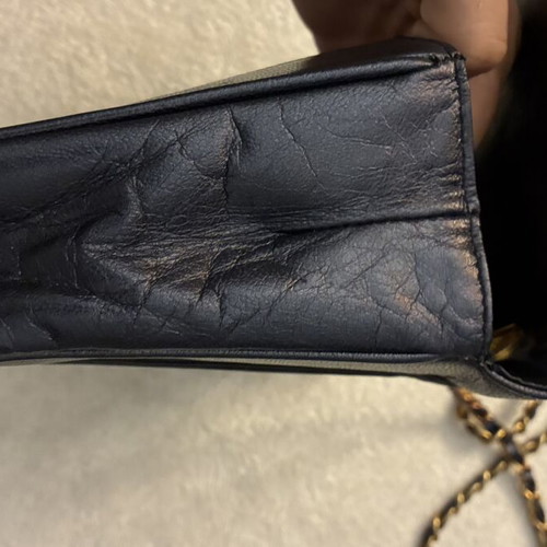 Mateus M leather crossbody bag, dark blue velvet-like fabric