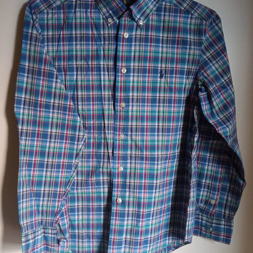 Polo Ralph Lauren kids plaid shirt like new size 10-12