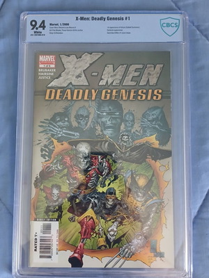 X-Men Deadly Genesis #1 comic like new, CBCS 9.4 certified