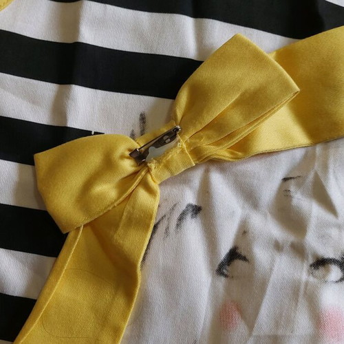 Evita children's dress new, black and yellow, age 12