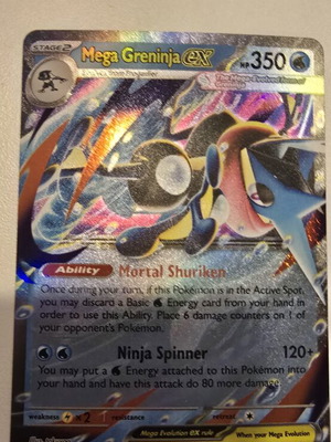Mega Greninja EX Pokemon card like new
