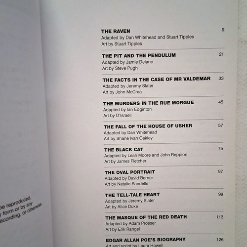 Nevermore graphic adaptation of Edgar Allan Poe's short stories, used