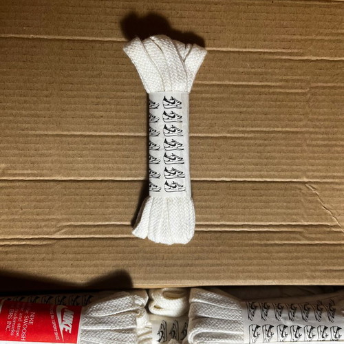 Nike Swoosh shoelaces 160cm white new
