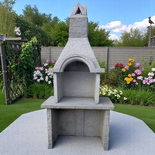 Emily Concrete Garden Barbecue new, unpainted